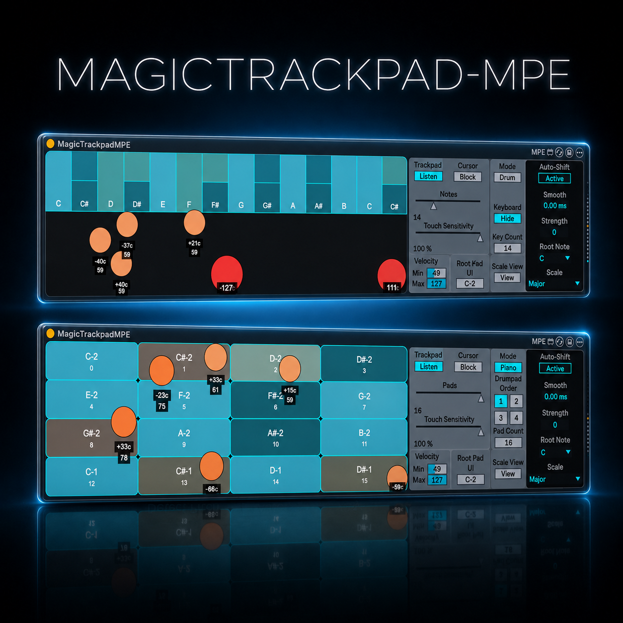 MagicTrackpad_MPE - Max for Live Device for Ableton Live